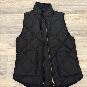 J. Crew Black Quilted Women's Vest